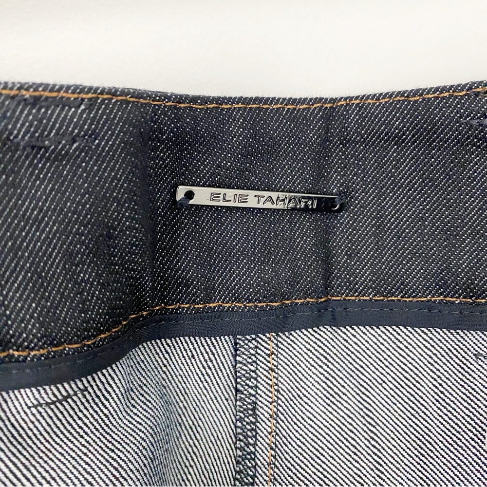 NEW Elie Tahari size 8 Dark Denim Fit & Flare Boot Cut Pant - Picture 12 of 14
